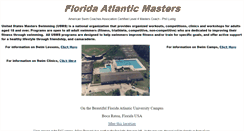 Desktop Screenshot of floridaatlanticmasters.com