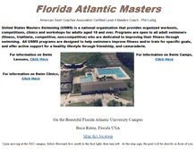 Tablet Screenshot of floridaatlanticmasters.com